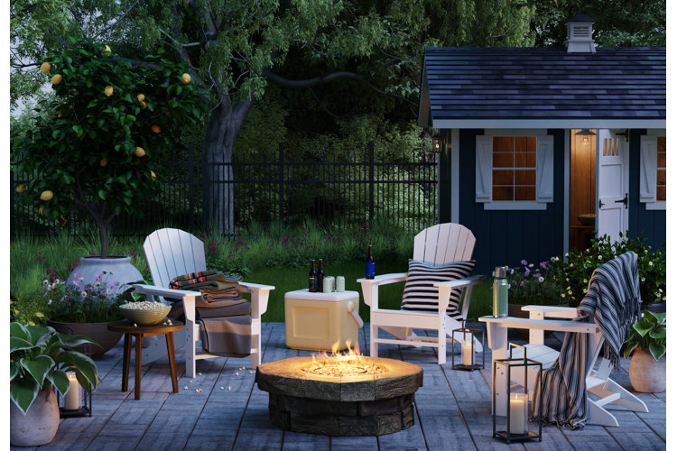 Wayfair patio deals fire table